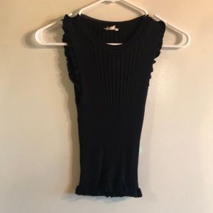 Black stretchy dressy tank size medium